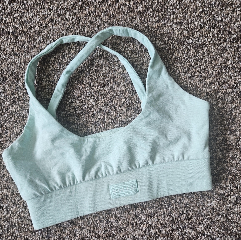 Oh Polky Cotton Strappy Sports Bra Size Xs